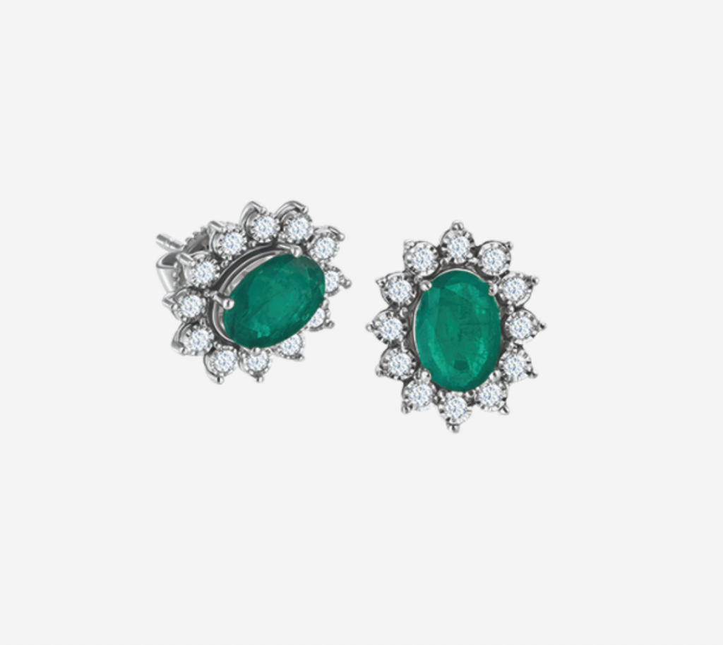 Classic Diana Emerald Earring