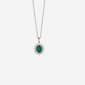 Pecious Stone Pendant Chain