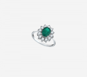 Classic Diana Emerald Ring
