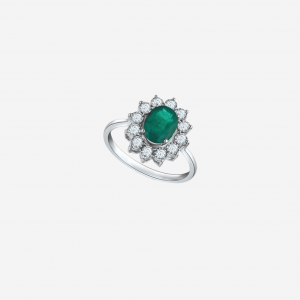 Classic Diana Emerald Ring
