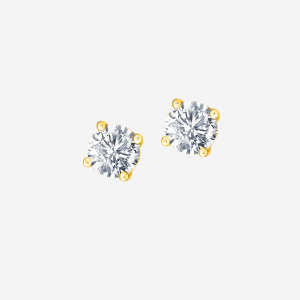 Diamond Solitaire Earring  YG