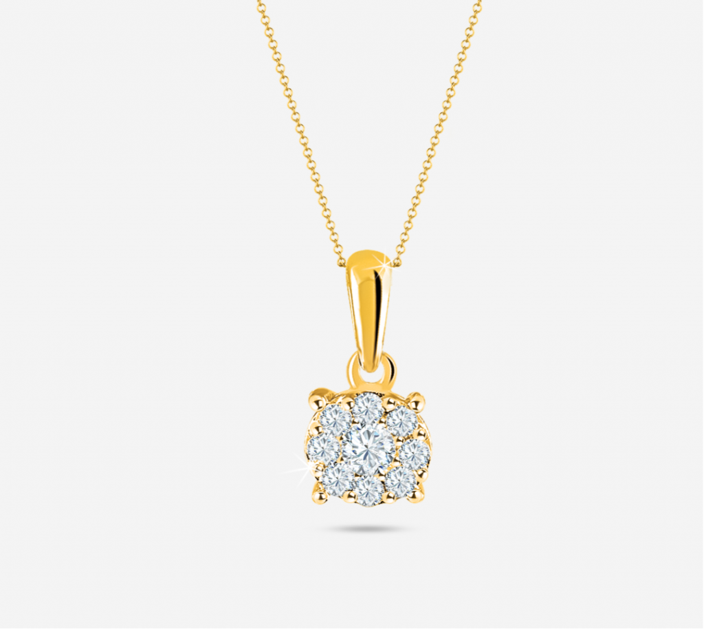Look Alike Solitaire Pendant Chain
