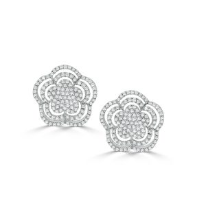 Flower shape Diamond earring