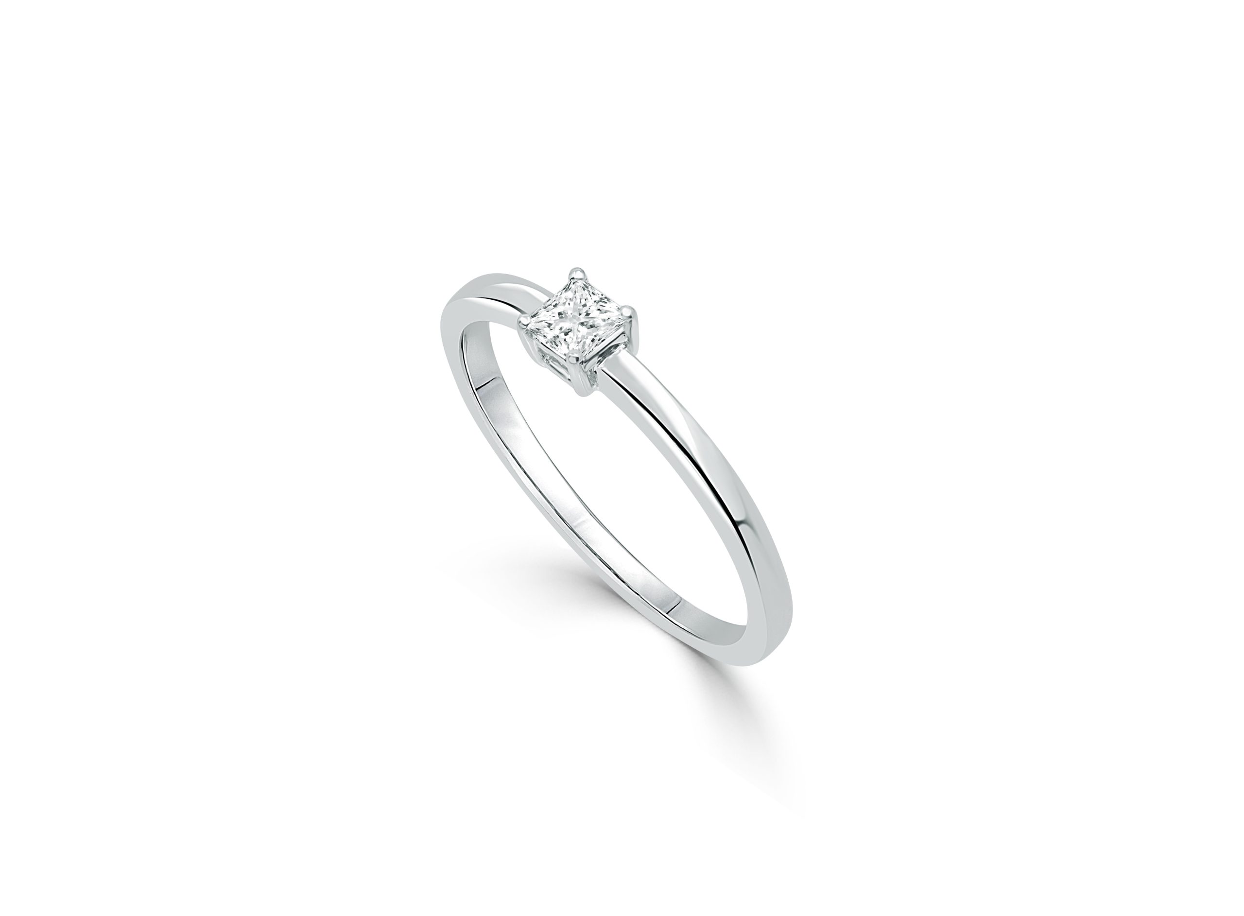 Princess Cut Diamond Solitaire Ring