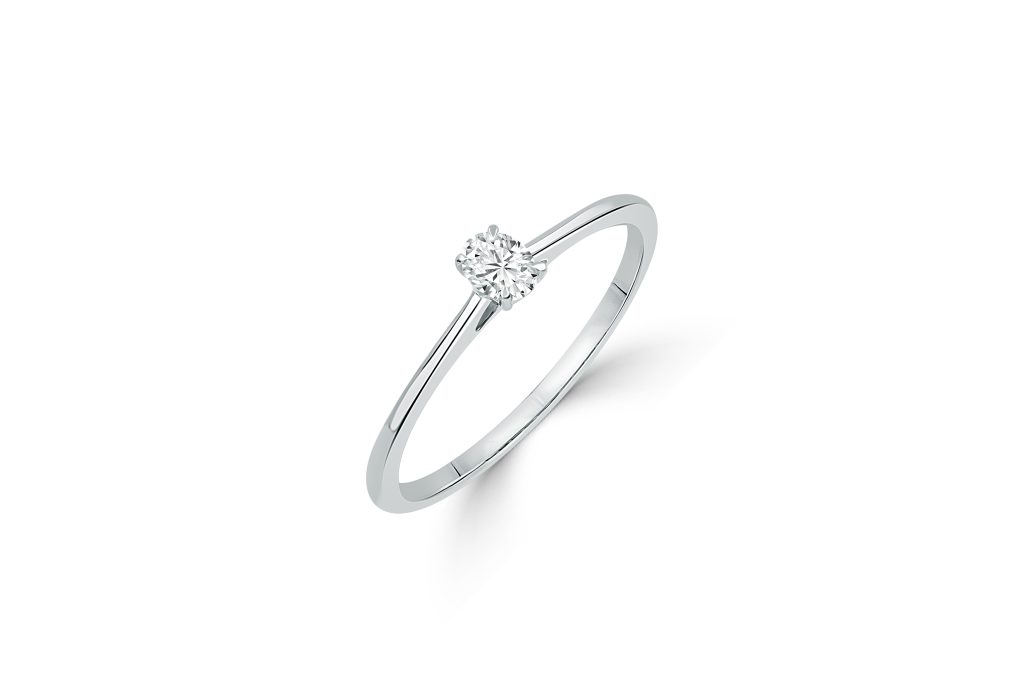 Oval Cut Diamond Solitaire Ring