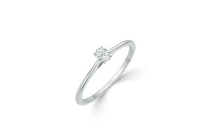 Oval Cut Diamond Solitaire Ring