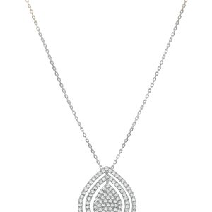 Pear Shape Diamond Pendant Chain