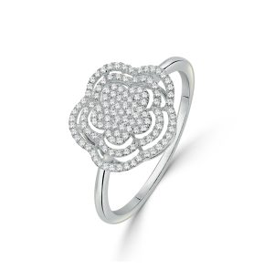 Flower Shape Diamond Ring