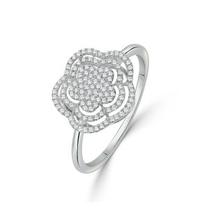 Flower Shape Diamond Ring